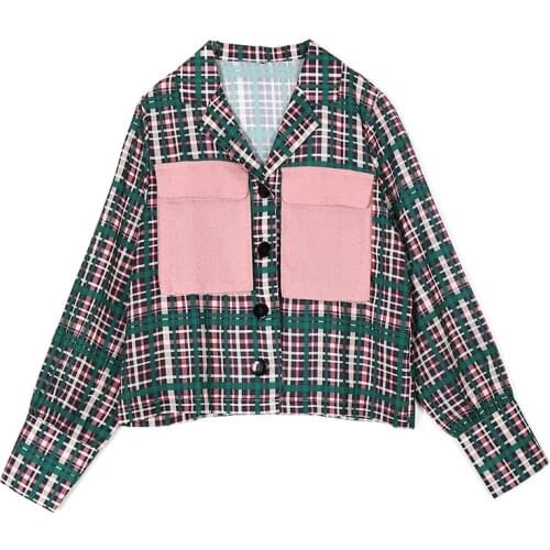 PERHAPS U Check Blouses