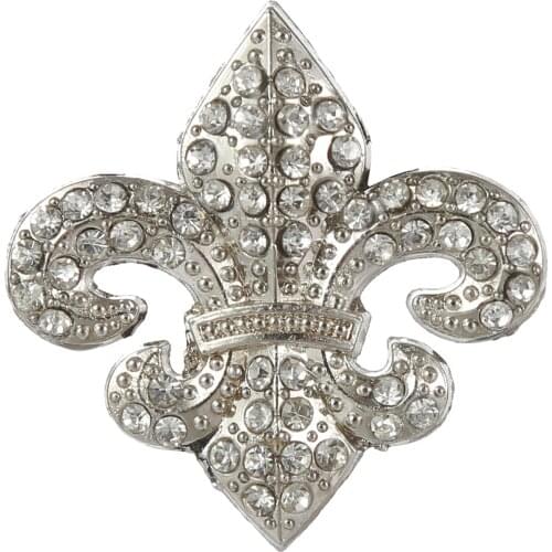 Silver Plated Anchor Belt Concho Screwback Rhinestone Concho Leathercraft for Belt DIY Hardware Crystal Belt Accessories