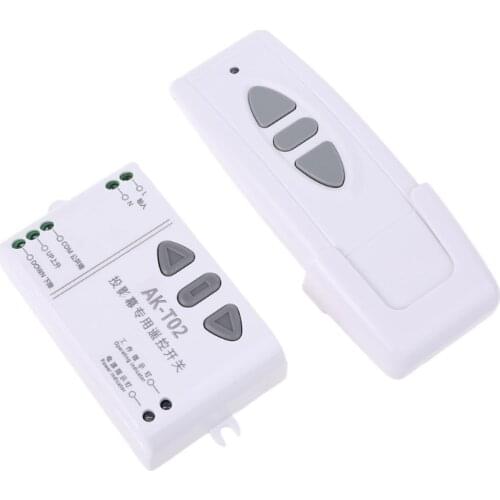 AC 220V Projection Screen Wireless Remote Control Receiving Controller Up Down Switch