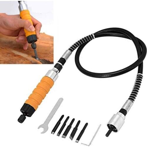 Hand Tools Wood Chisel Carving Tool Set Bakelite Hand Carving Chisel Band Wrench Chuck Wrench Flexible Flex Shaft