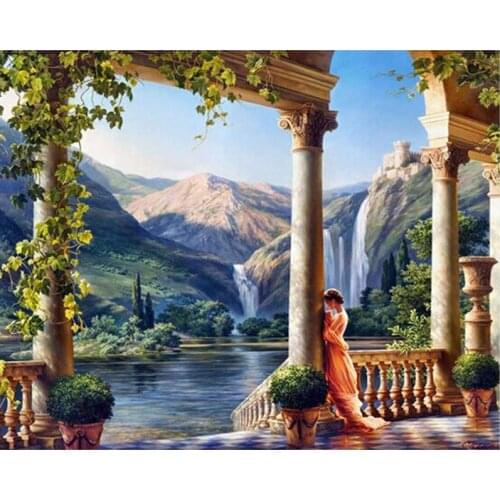 Needlework Wall Arts Full 3d Diy Diamond Painting Cross Stitch Decoration Landscapes Picture Diamond embroidery Square Drill