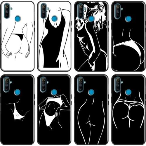 Sexy Bikini Woman Silhouettes Soft For OPPO Realme 7 Pro 6 X7 X50 C11 C3 GT Case For OnePlus Nord 8T 7T 8 Pro Phone Cover