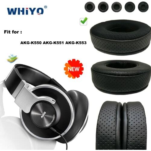 Replacement Ear Pads for AKG K550 K551 K553 K-550 K-551 K-553 Headset Parts Leather Cushion Velvet Earmuff Headset Sleeve Cover