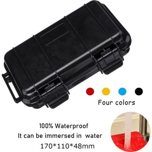 Outdoor Shockproof Waterproof Boxes ABS Survival Airtight Case Holder Storage Matches Tools Travel Sealed Containers 5 Colors