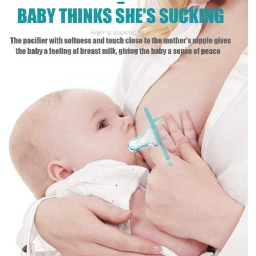 1pcs Silicone Baby Cartoon Pacifier Full Silicone Pacifier Pacifiers Sleeping Breast Soothers / Round Milk Pacifier Baby He S1J7