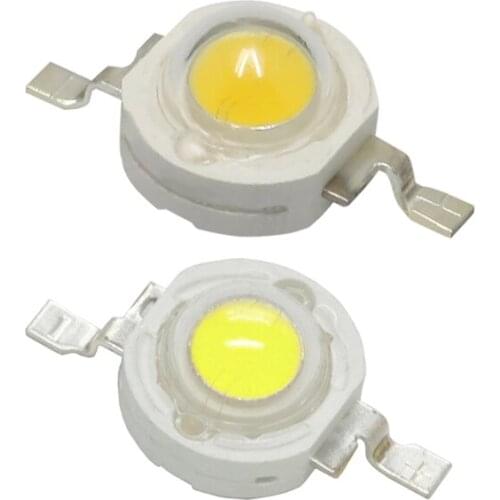 10PCS/LOT led 1W 100-120LM LED Bulb IC SMD Lamp Light Daylight white/warm white High Power 1W LED Lamp bead