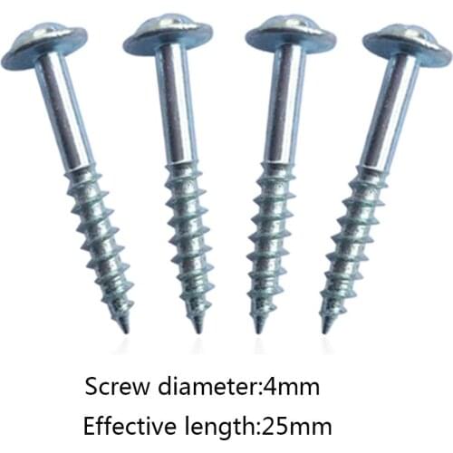100Pcs M4-25 High Strength Oblique Hole Self-tapping Screws For Pocket Hole Jig Random Color
