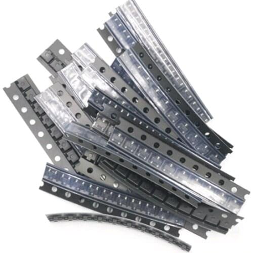 21valuesX10pcs=210pcs MMBT3904 MMBT3906 MMBT5401 MMBT5551 MMBT2222 S8050 S8550 SOT-23 Transistor Assorted Kit