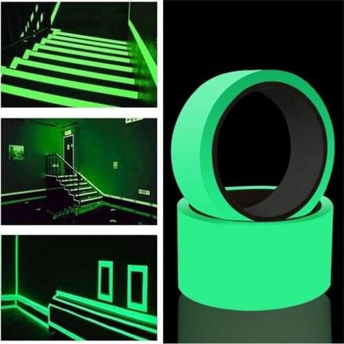 3M Luminous tape Fluorescent Night Self-adhesive Sticker Tape Safety Security Decoration Stair Fire Warning Tape