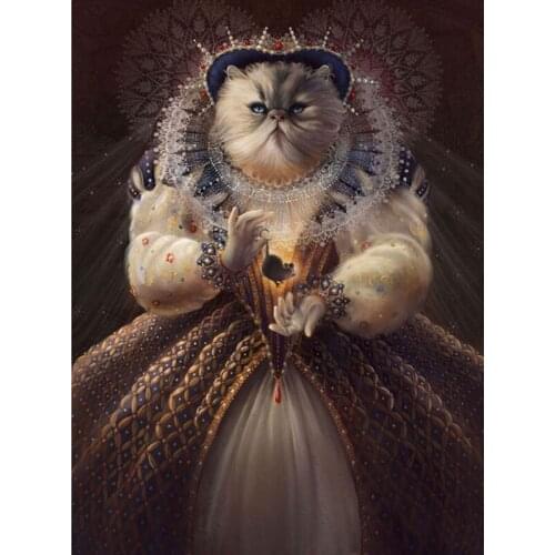 5D Diy Diamond Embroidery Animal Cross Stitch Crystal Square Diamond Sets Full Decorative 3D Diy Diamond Painting Cat