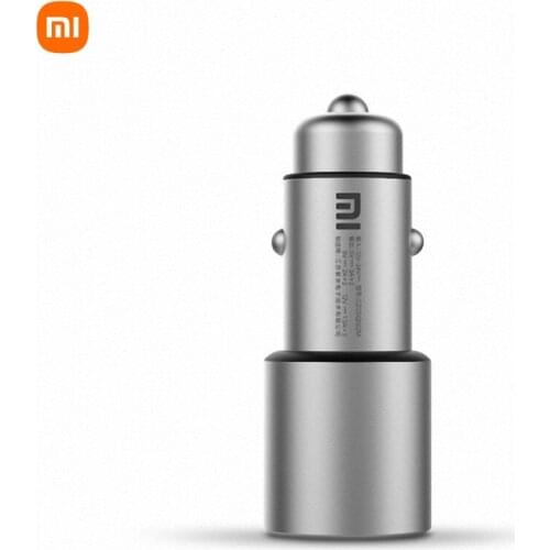 Xiao Mi Car Charger 100% Original Xiao Mi Car Charger QC 3.0 Dual USB Quick Charge Max 5V/3A Metal For Xiao mi iPhone Samsung