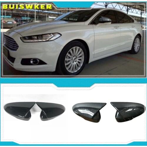 Loyalty Sideview Mirror Cover for Ford Mondeo/Fusion 2013 2014 2015 2016 2017 2018 M4 Style Carbon Fiber Car Accessories