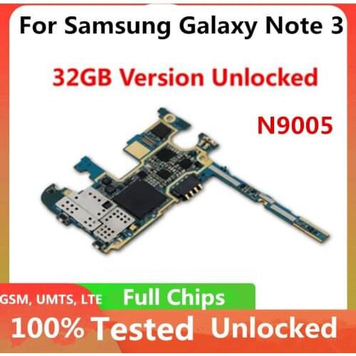Original Motherboard for Samsung Galaxy Note 3 N9005 N900 Europe Version Mainboard With IMEI Logic Board With Full Chips Android
