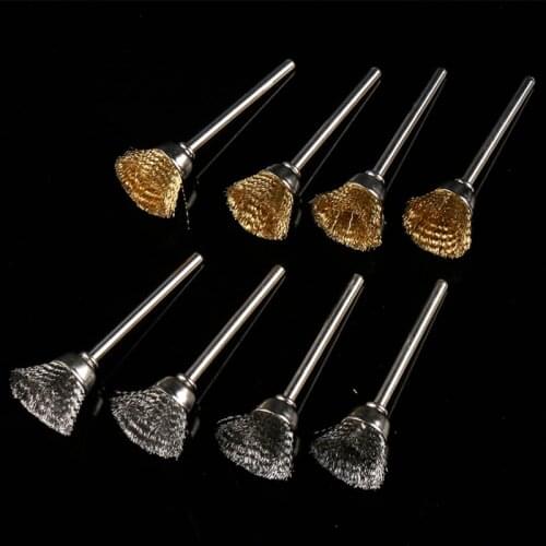 Nail Drill Bits Cleaning Brush Portable Copper Wire Electric Manicure Golden Clean Tool Metal Cutters Dust Brush Polish Manicure