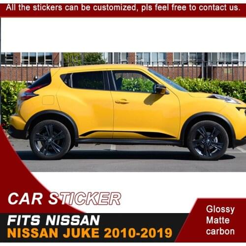 Fit For NISSAN JUKE2010 2011 2012 2013 2014 2015 2016 2017 2018 2019 Car Decal Side Door Racing Stripe Graphic Vinyl Car Sticker