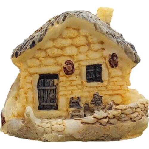 Mini Small Cottages House Fairy Garden Miniatures DIY Ornament Decoration Crafts Figurines Micro Landscape home decor 1PC