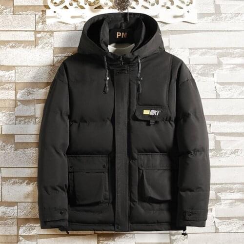 Mens winter jacket 2020 new trend handsome Round neck thicke fashion coat for men