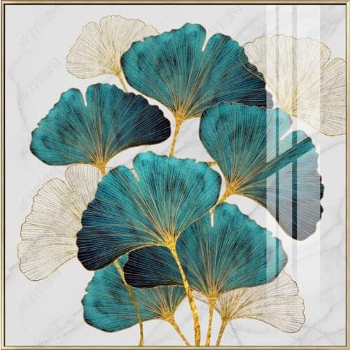Needlework Ginkgo Leaf Classical Cross stitch Embroidery kits Decor Canvas Print Patterns Cross-Stitching DIY Handmade Art