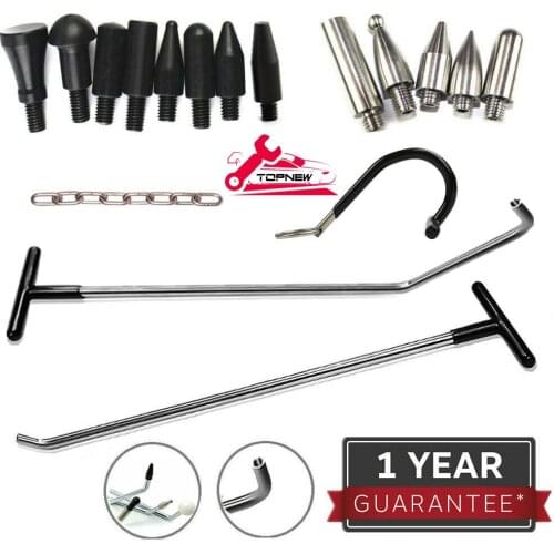 Paintless Rod Tool Kit Tap Down Auto Dent Repair Kit Paintless Dent Removal Tools Dent Puller Kit
