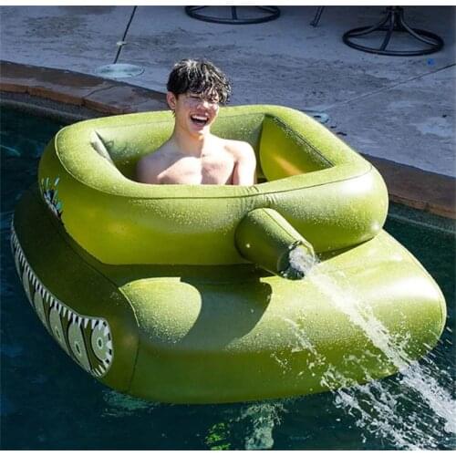 Inflatable tank swimming ring water jet swimming pool swimming pool tank water jet ring parent-child water sports swimming Circl