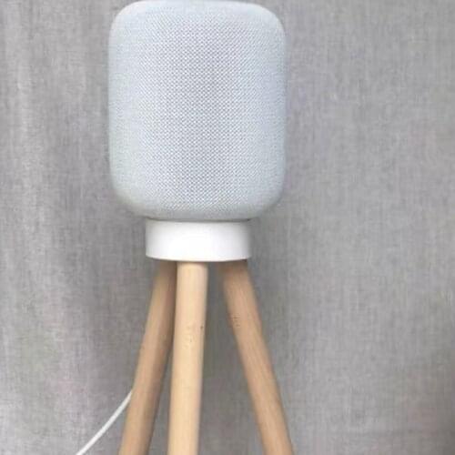 JABS for Apple HomePod Smart Speaker Base HomePod Accessories Fixed Height Speaker Solid Wood Floor Stand-60CM(White Base)