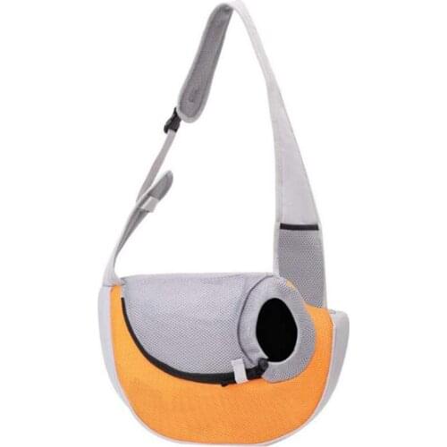 Pet Carrier Hand Free Sling Adjustable Padded Strap Tote Bag Breathable Shoulder Bag Safety Belt Carrying Bag For Small Dog Cat