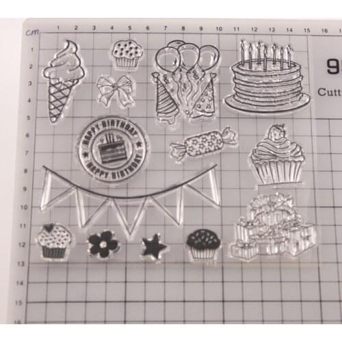 Bow Balloon Transparent Clear Silicone Stamp Seal DIY Scrapbook Rubber Stencil Embossing Diary Decoration Office School Supplies