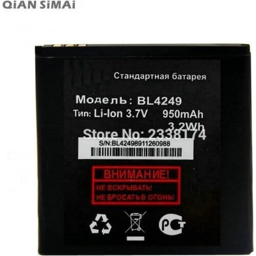 QiAN SiMAi 950mah New Battery For Fly BL 4249 Batterie Bateria + Tracking Code
