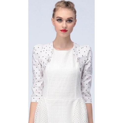 Sale! Women Small Shawl dots Short Cardigan Boleros Jacket Female Thin Cardigan A72