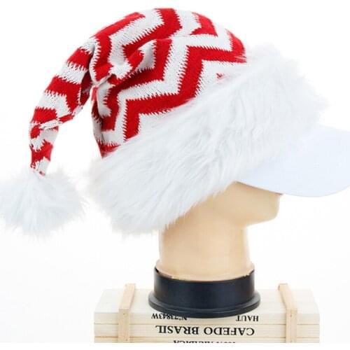 Christmas Hat Christmas Plush Hats Festival Prop Xmas Decoration for Home New Year Props Party Supplies