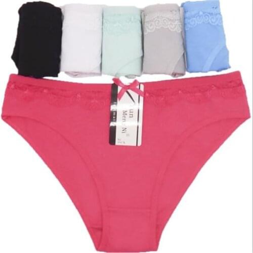 #89169 LeafMeiry Sexy Panties Women Lace Side Women Underwear Cotton Briefs