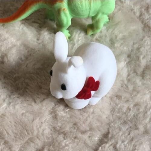 Ring box jewelry box Flocking box Bunny ring box