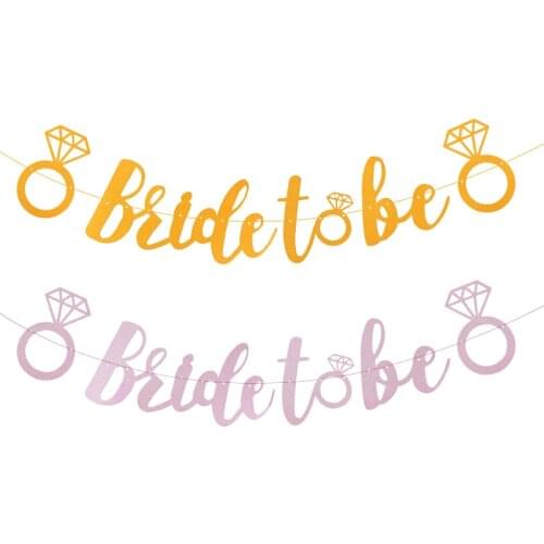 Bachelorette Party Decoration 3m Glitter Rose Gold Bride To Be Banner Garland Bridal Shower Hen Party Mr Mrs Wedding Decoration