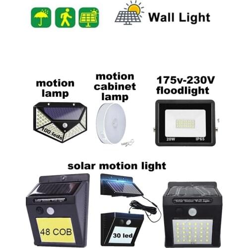 Solar Street Lights Garden Light LED Solar Lamp Wireles Motion Sensor Waterproof Outdoor Lighting Decoration Security Wall lamp