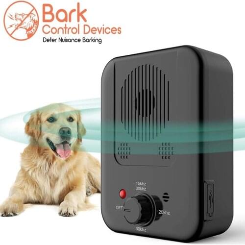 Anti Barking Device Ultrasonic Dog Bark Deterrent Dog Training Device Control Sonic Stop Bark Trainings Pet Supplies