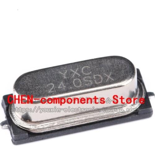 10pcs SMD passive crystal oscillator/HC-49SMD 24MHz 20ppm 20PF X49SM24MSD2SC