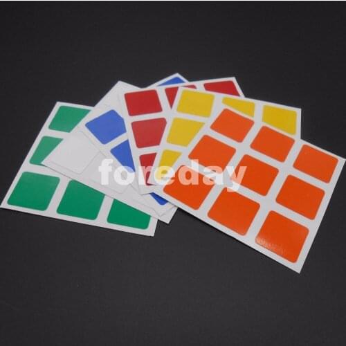 100PCS Dayan Cube Replacement Stickers 3x3x3 for zhanchi Speed Cube Sticker 50 SETS OF 2-CUBES For 100PCS *FD062X100