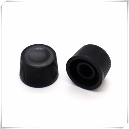 5 Pieces Rubber Mixer Knob Cap Diameter 14mm Height 19mm 0 Degree D-Shaft Inner Hole 6mm Soft Rubber Knob