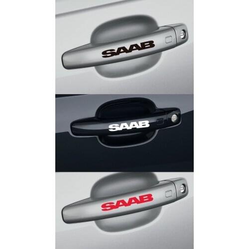 8x For SAAB - Door Handle CAR DECAL STICKER ADHESIVE 95 900 100mm long