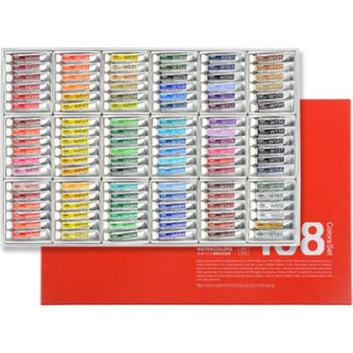 Imported Japan Original Holbein transparent watercolor artist grade 12, 18 , 24 , 30 ,60 , 108 colors 5ml artist grade acuarela