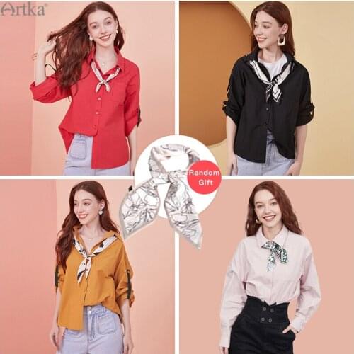 Блузки с цветами Artka China At AliExpress