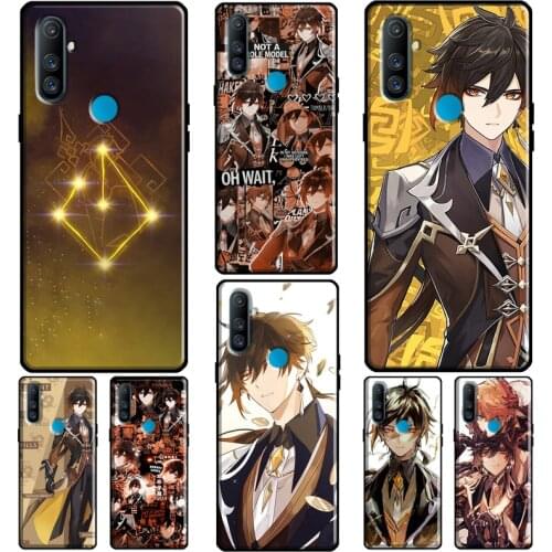 Zhongli Genshin Impact For OPPO Realme 8 Pro 7 6 GT Neo C3 C11 C15 Q3 Pro Phone Case For OnePlus 8 9 Pro 8T Nord