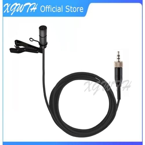 Black Lapel Lavalier Microphone ME2 Condenser Omnidirectional Mic for Sennheiser G1 G2 G3 G4 Clip-On Wireless Microphones System