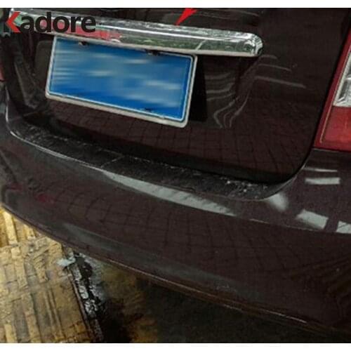 For Ford Focus Sedan MK2 2005 2006 2007 2008 2009 2010 Chrome Car Rear Trunk Lid Cover Trim Styling Tail Gate Door Protector