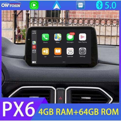 9" 1024*600 PX6 4+64G Car DVD Multimedia Player For Mazda CX-5 CX5 2017 2018 2019 Stereo Radio GPS 4G DAB CarPlay Android Auto