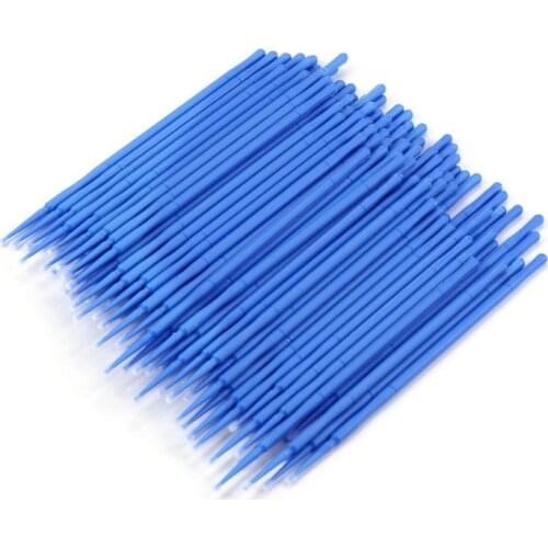 Softer Feel 100 pcs Disposable Eyelash Extension Tools Individual lashes Applicators Mascara Brush Lash Extensions Cotton Swab