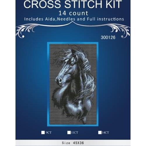 Oneroom 6th Needlework,DIY Cross Stitch,Sets For Embroidery kits,14CT,Strong horse