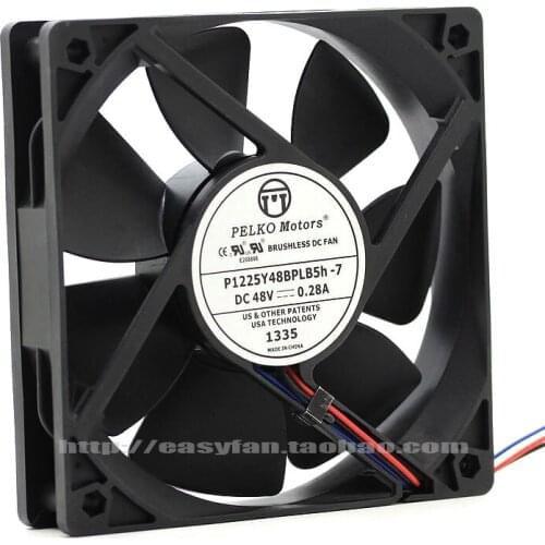NEW FOR PELKO Motors P1225Y48BPLB5h-7 DC48V 0.28A 12CM Frequency converter cooling fan