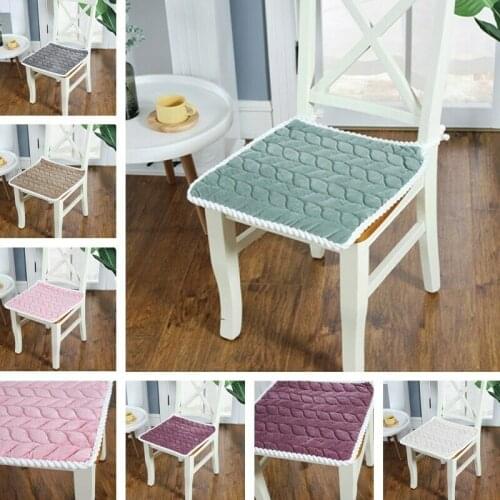 Solid Thick Cushion High Quality Chair Velvet Seat Cushion Kids Seat Pad Antiskid Cute Pillow Cushion Home Decor 45x45 CM