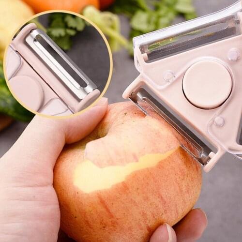 Vegetable Peeler And Cutter 3-in-1 Multifunction Rotating Hanging Round Slicer Tools For Kitchen Kitchen Gadgets